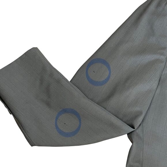 John Clarenton Sports Blazer Jacket Men's 44R Gray 2 Button Single Breast Suit - Picture 13 of 14